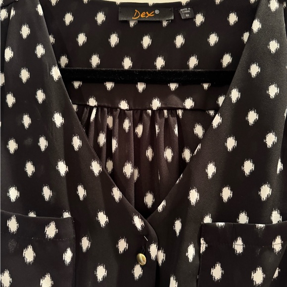 DEX Black and white dress - Picture 4 of 4